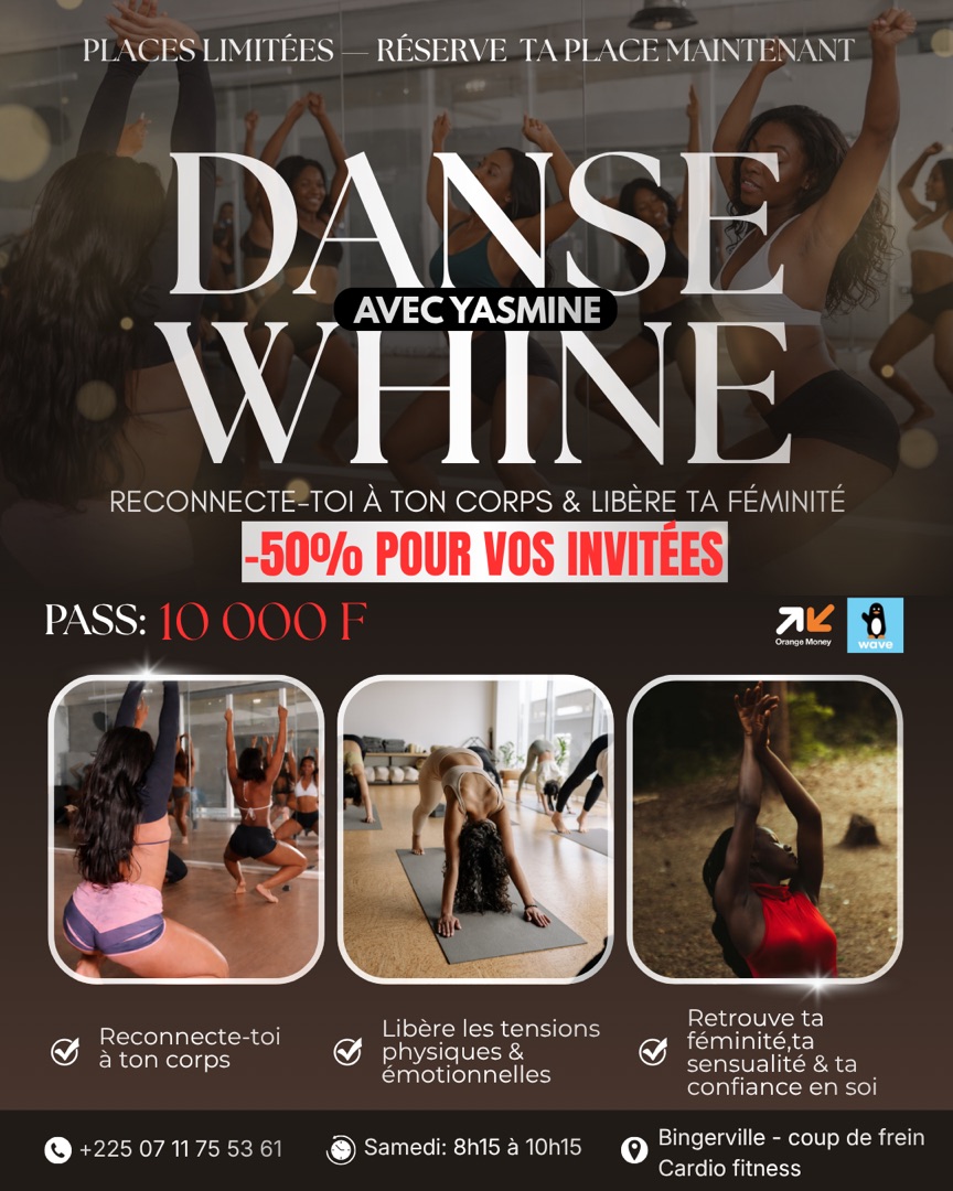 Affiche Danse avec Yasmine — WHINE